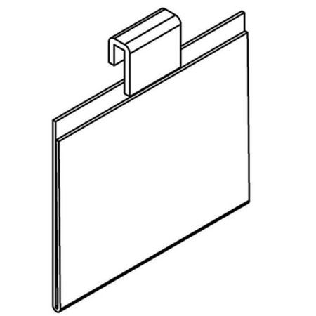 NINE2FIVE 7 x 11 in. Horizontal Gridwall Sign Holder NI1105085